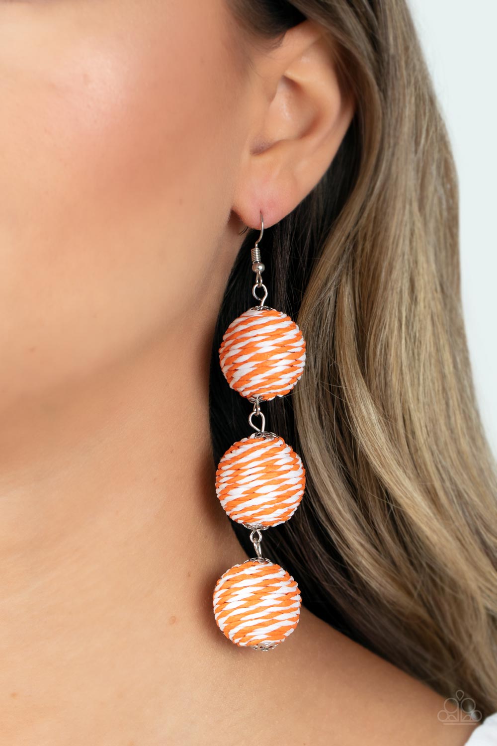 Laguna Lanterns - Orange earrings