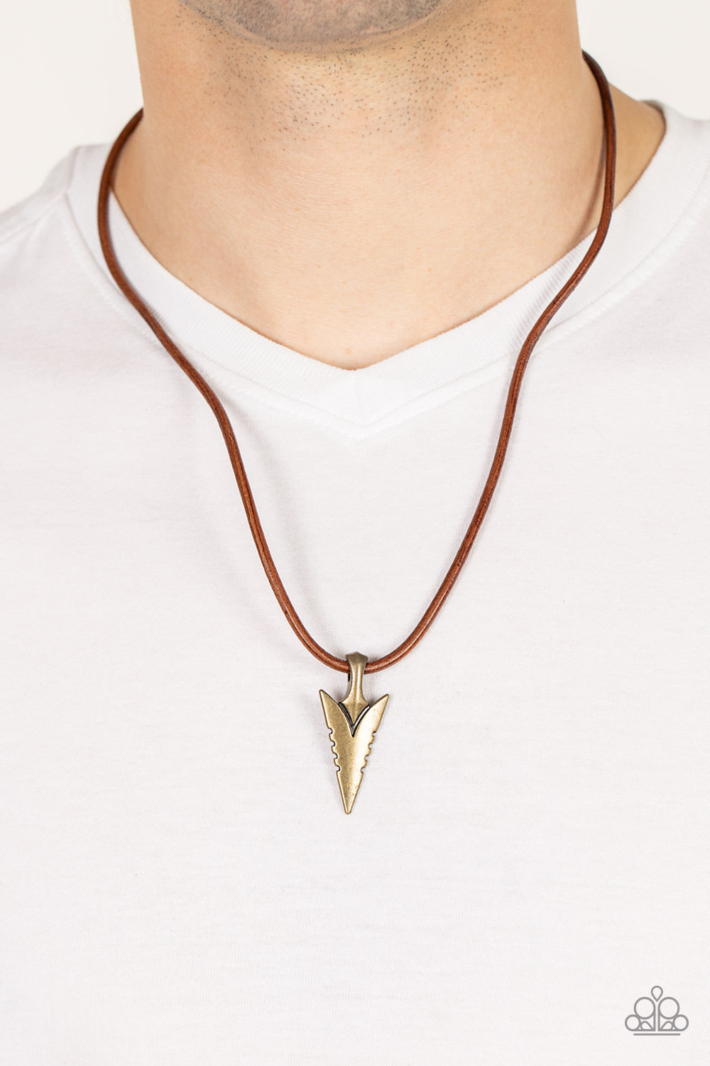 Pharaohs Arrow - Brass necklace