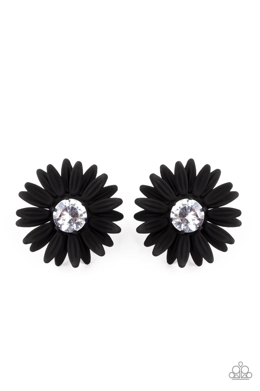 Sunshiny DAIS-y - Black earring