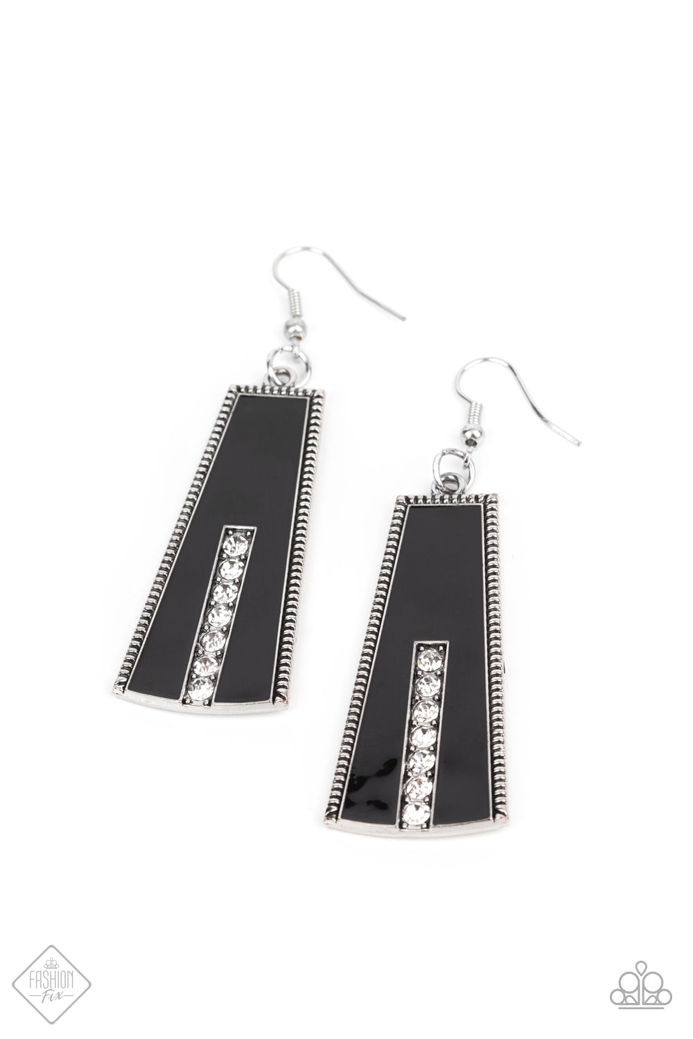 Demandingly Deco - Black earrings Sept fashion fix