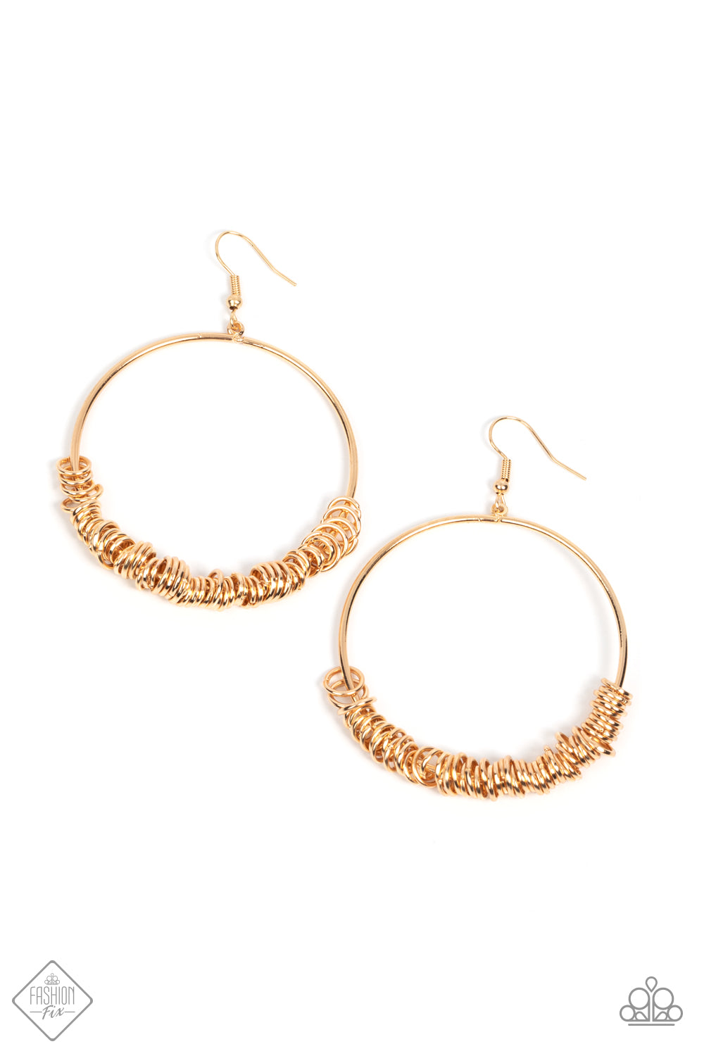 Retro Ringleader - Gold earrings (fashion fix oct 21')