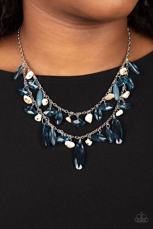 Candlelit Cabana - Blue necklace