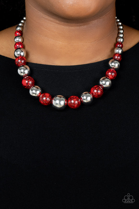 Stone Age Adventurer - Red necklace