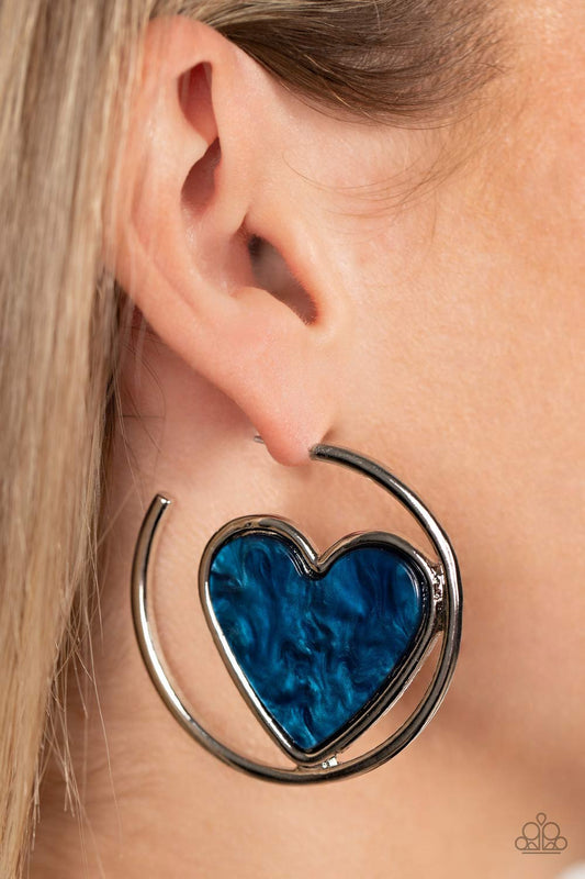 Smitten with You - Blue earrings at