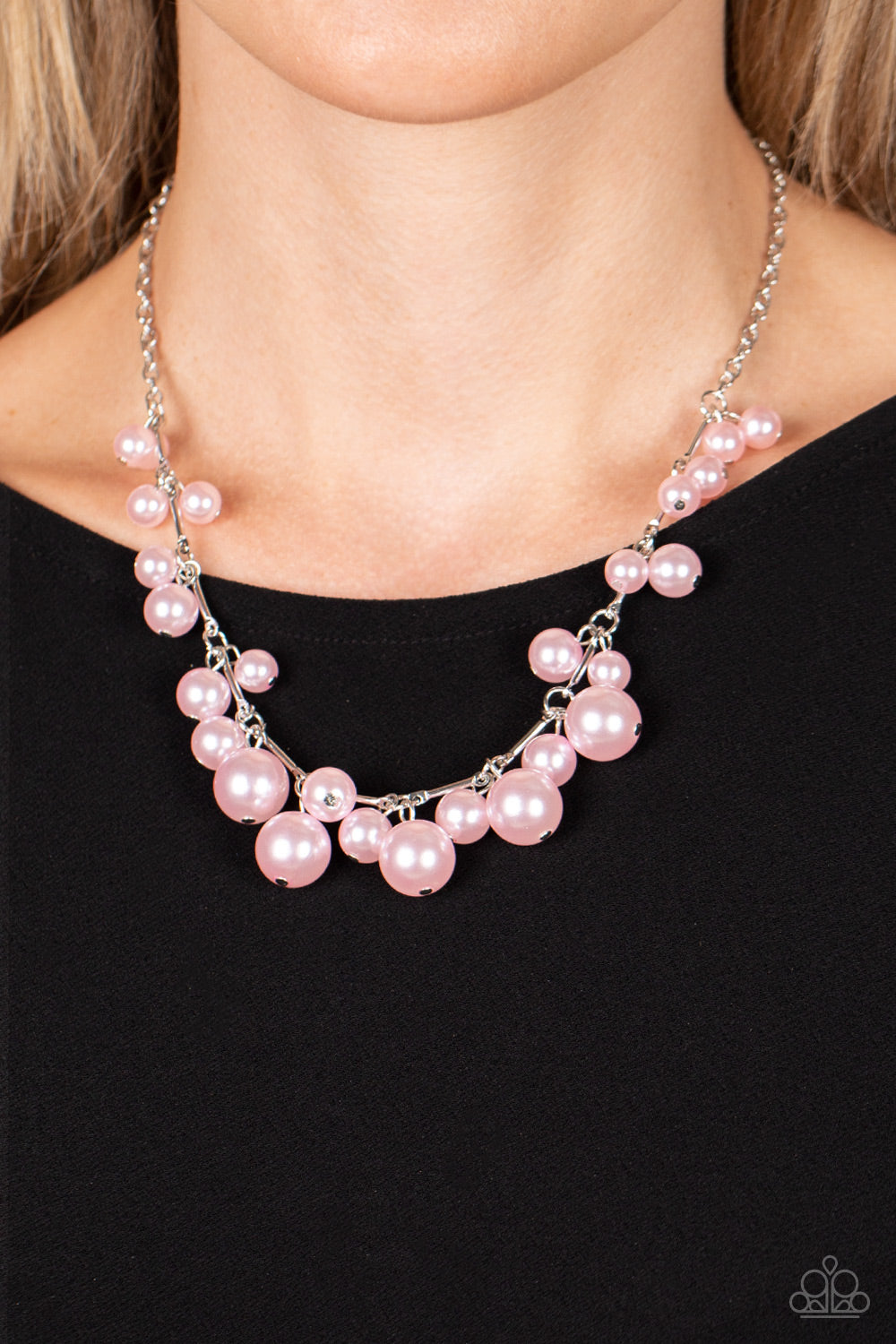 Tearoom Gossip - Pink necklace