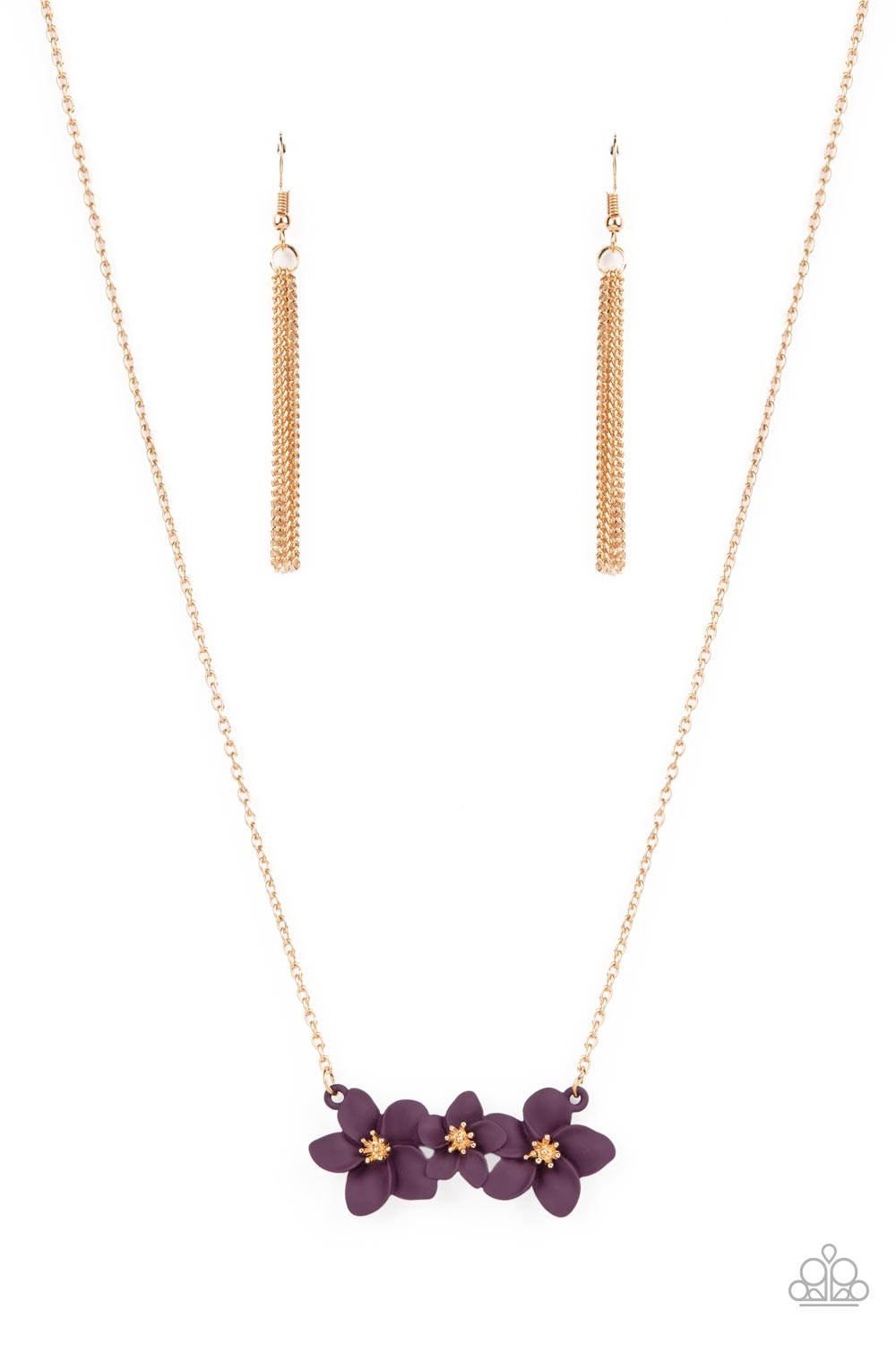 Petunia Picnic - Purple necklace