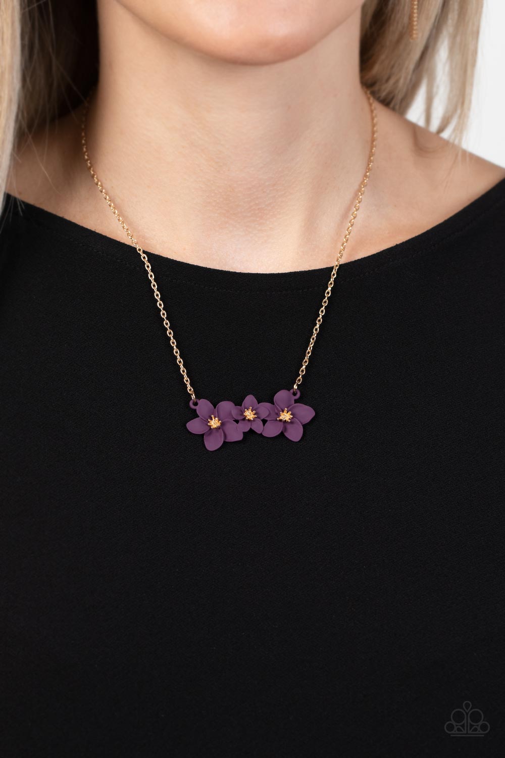 Petunia Picnic - Purple necklace