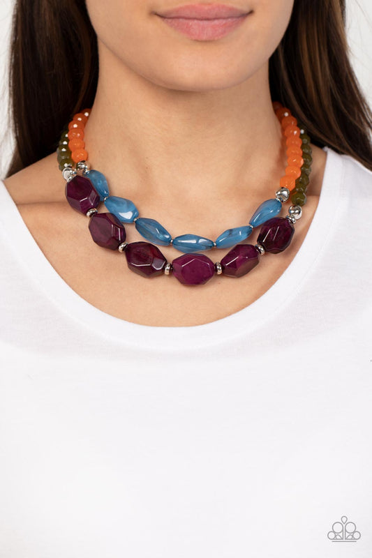 Tropical Trove - Purple necklace