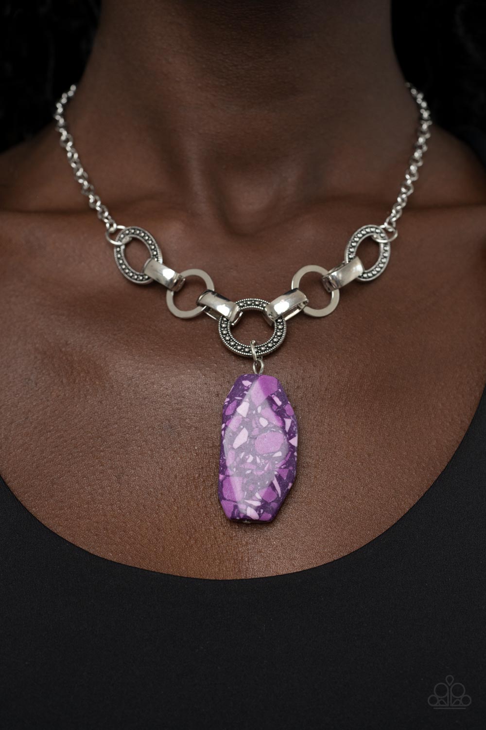 Mystical Mineral - Purple necklace