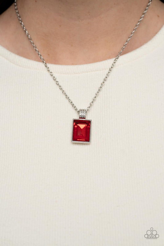 Understated Dazzle - Red necklace