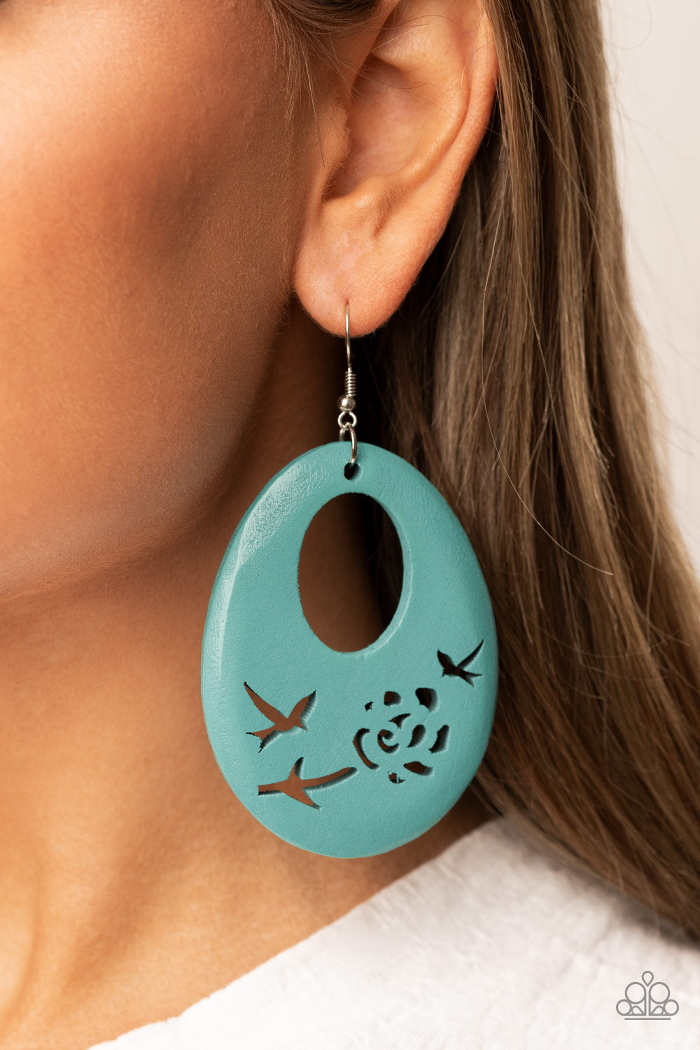 Home TWEET Home - Blue earrings