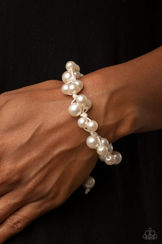 Vintage Versatility - White bracelet