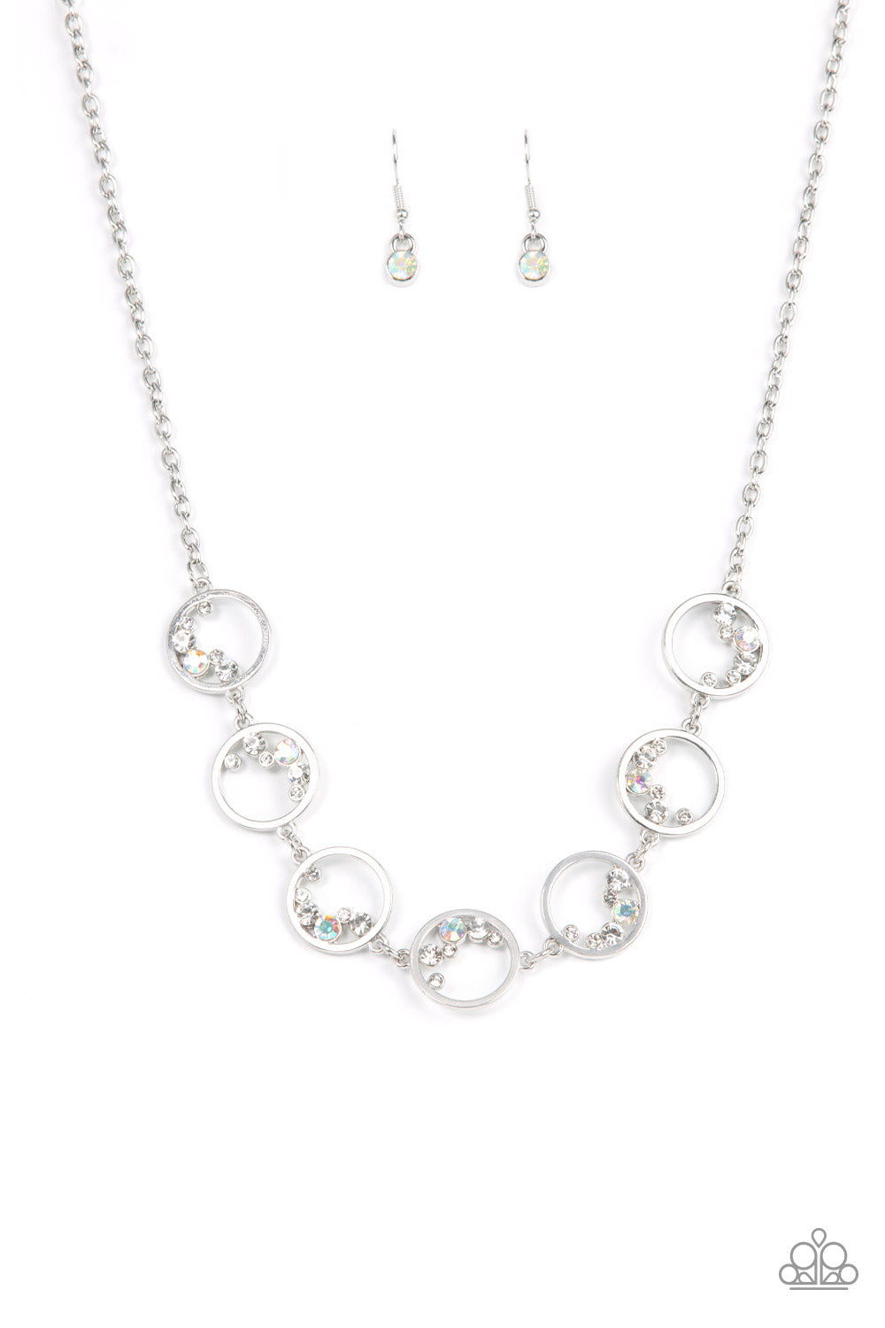 Blissfully Bubbly - White necklace