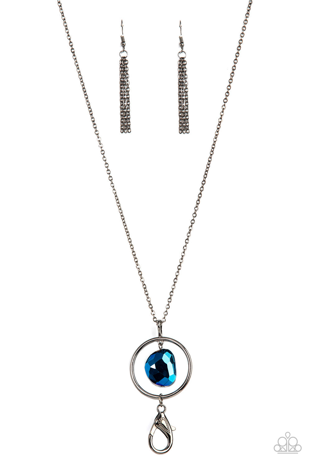 Hands-Down Dazzling - Blue necklace (lanyard)