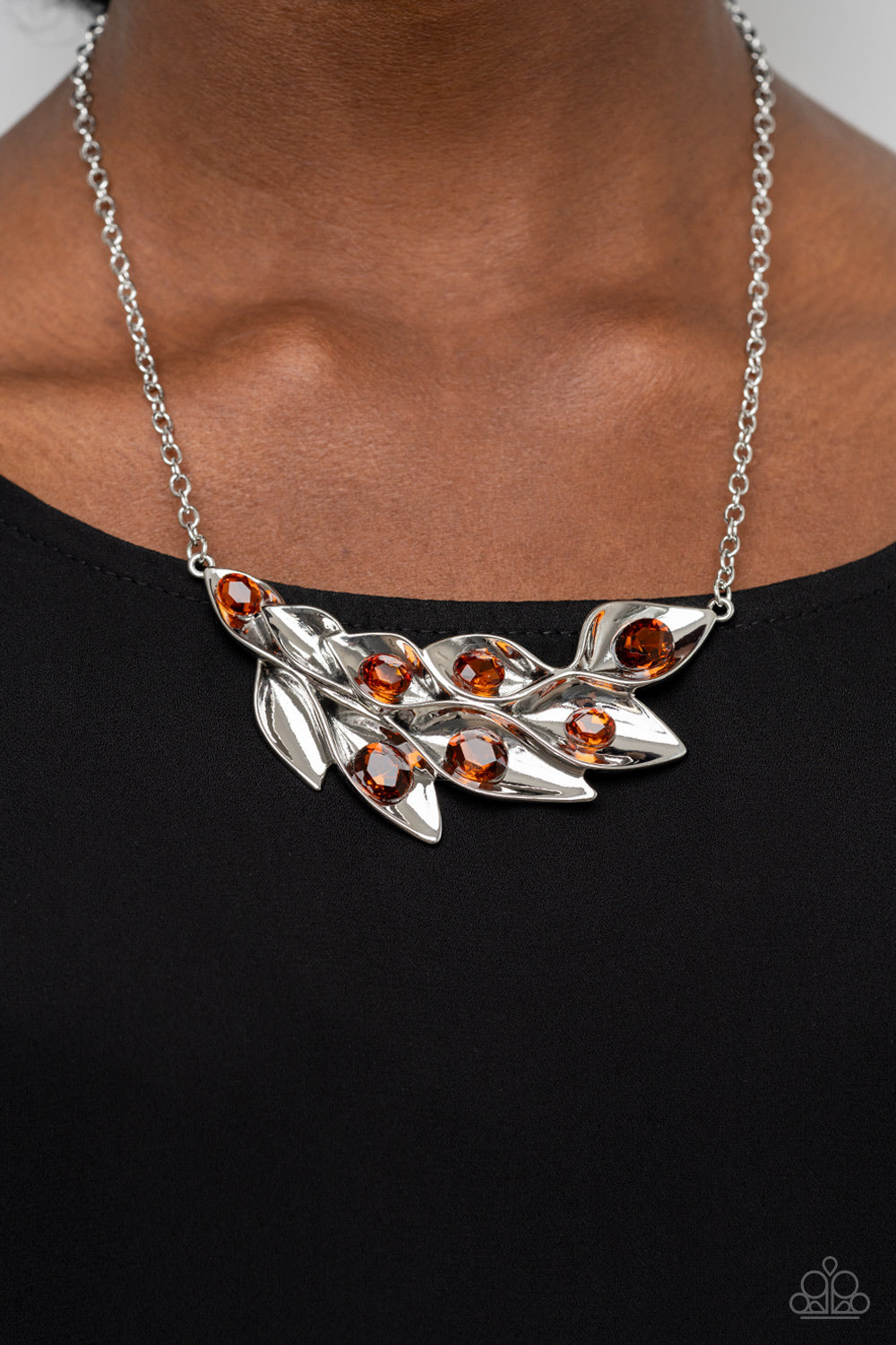 Enviable Elegance - Brown necklace