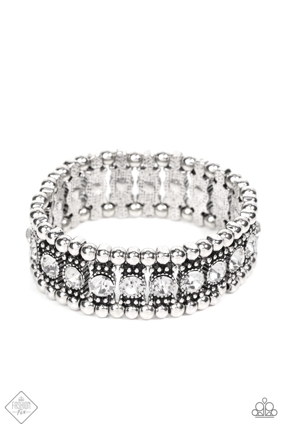 Ritzy Reboot - White bracelet  Fashion fix Dec 21'