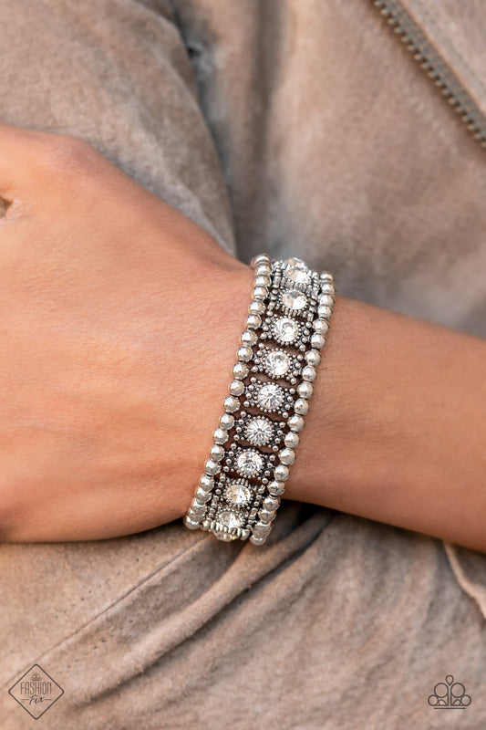 Ritzy Reboot - White bracelet  Fashion fix Dec 21'