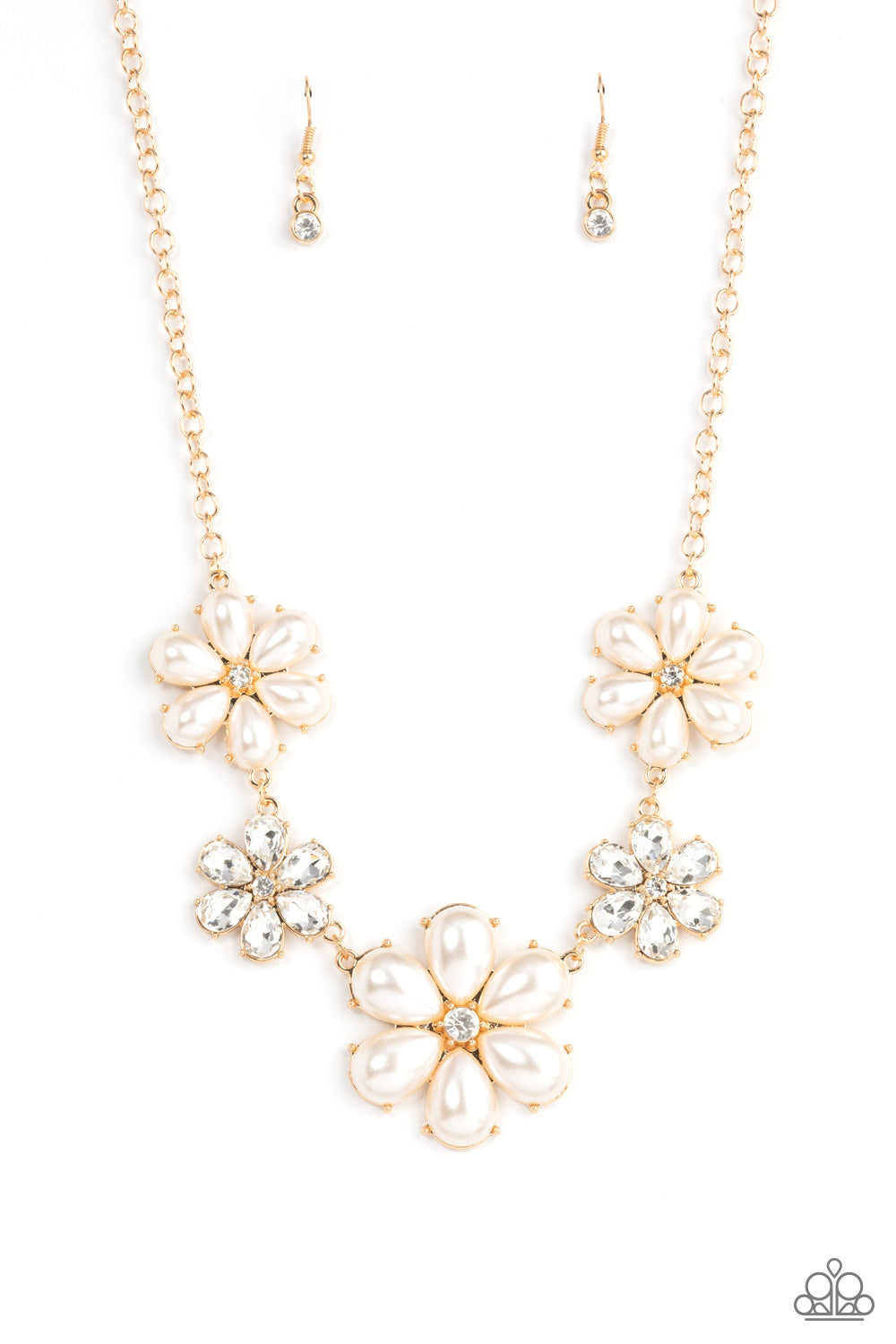 Fiercely Flowering - Gold necklace