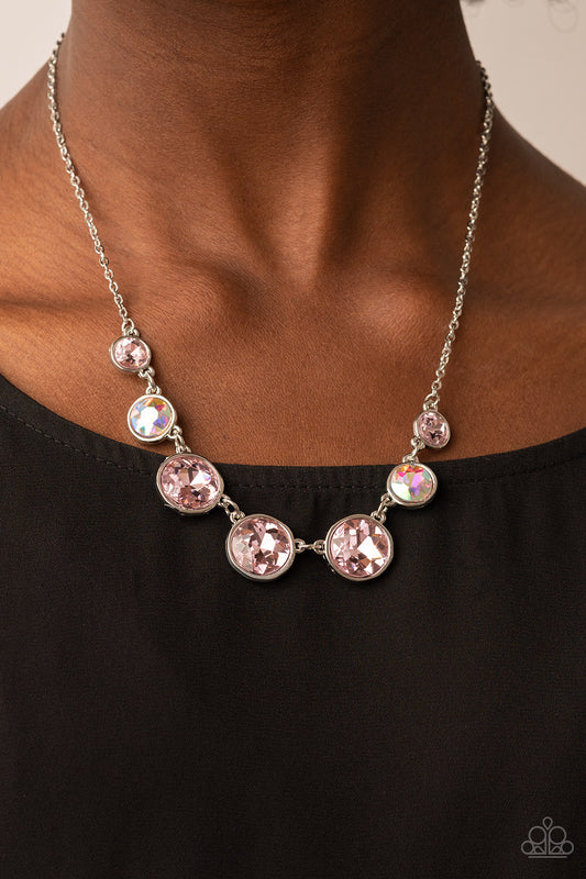 Pampered Powerhouse - Pink necklace