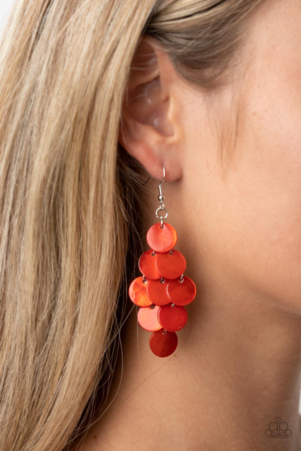 Tropical Tryst - Orange earrings