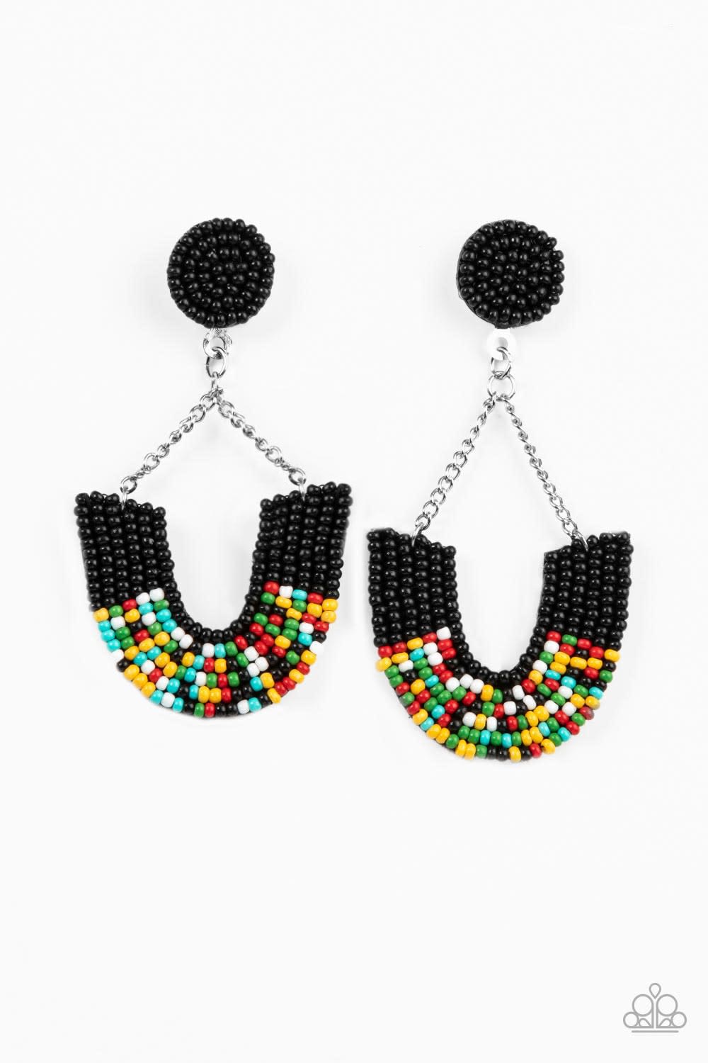 Make it RAINBOW - Black earrings