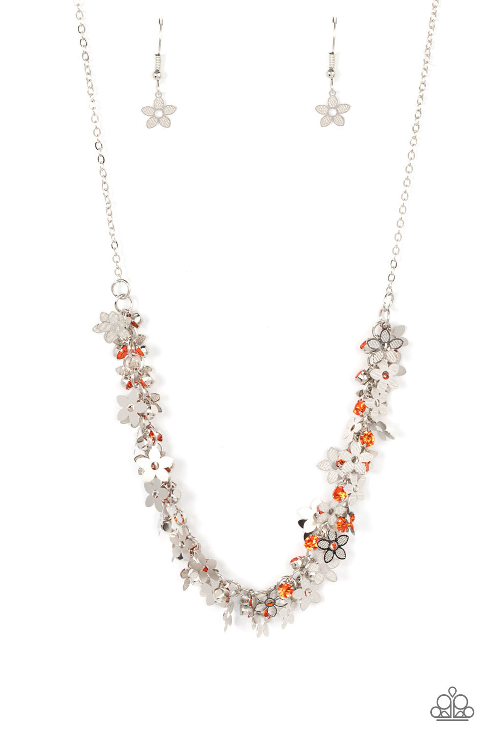 Fearlessly Floral - Collar naranja