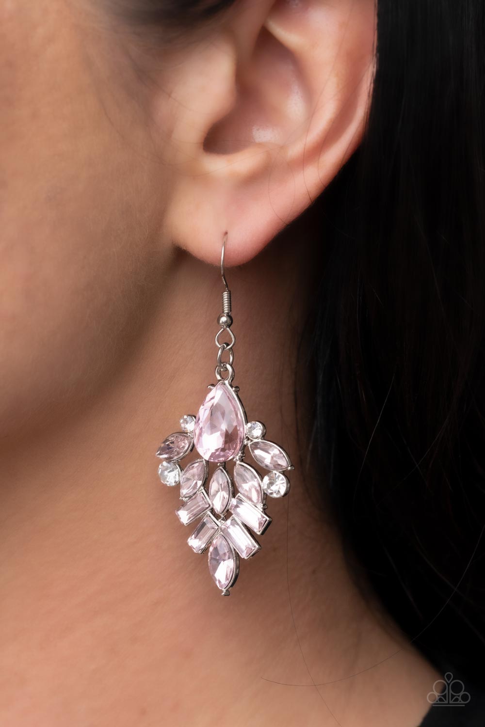 Stellar-escent Elegance - Pink earrings