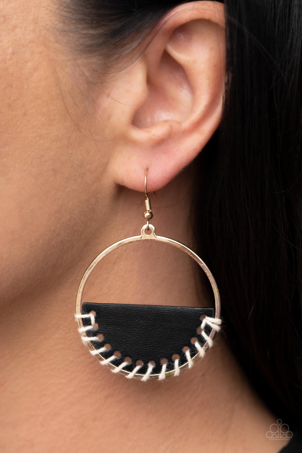 Lavishly Laid Back - Black earrings