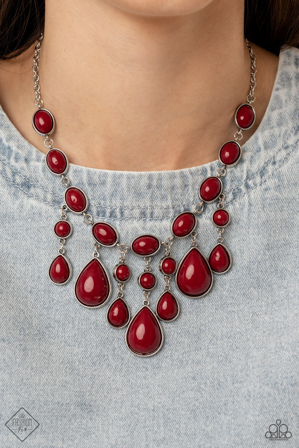 Mediterranean Mystery - Red necklace FASHION FIX JAN 22'