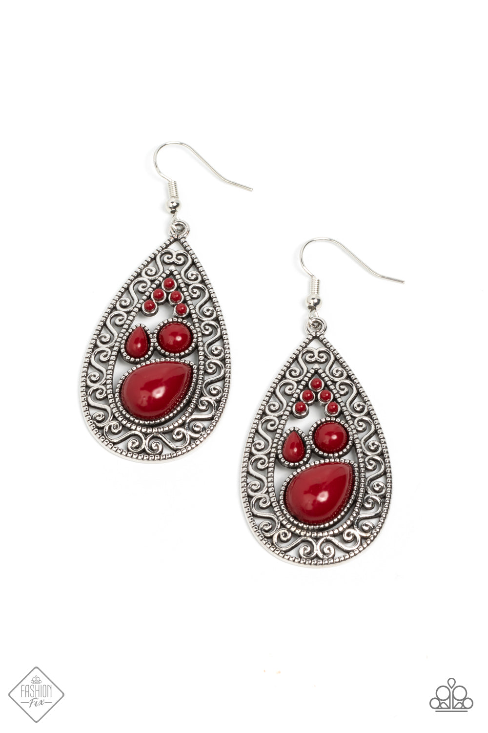 Nautical Daydream - Red earrings FASHION FIX JAN 22'