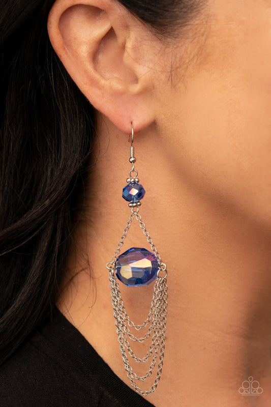 Ethereally Extravagant - Blue earrings