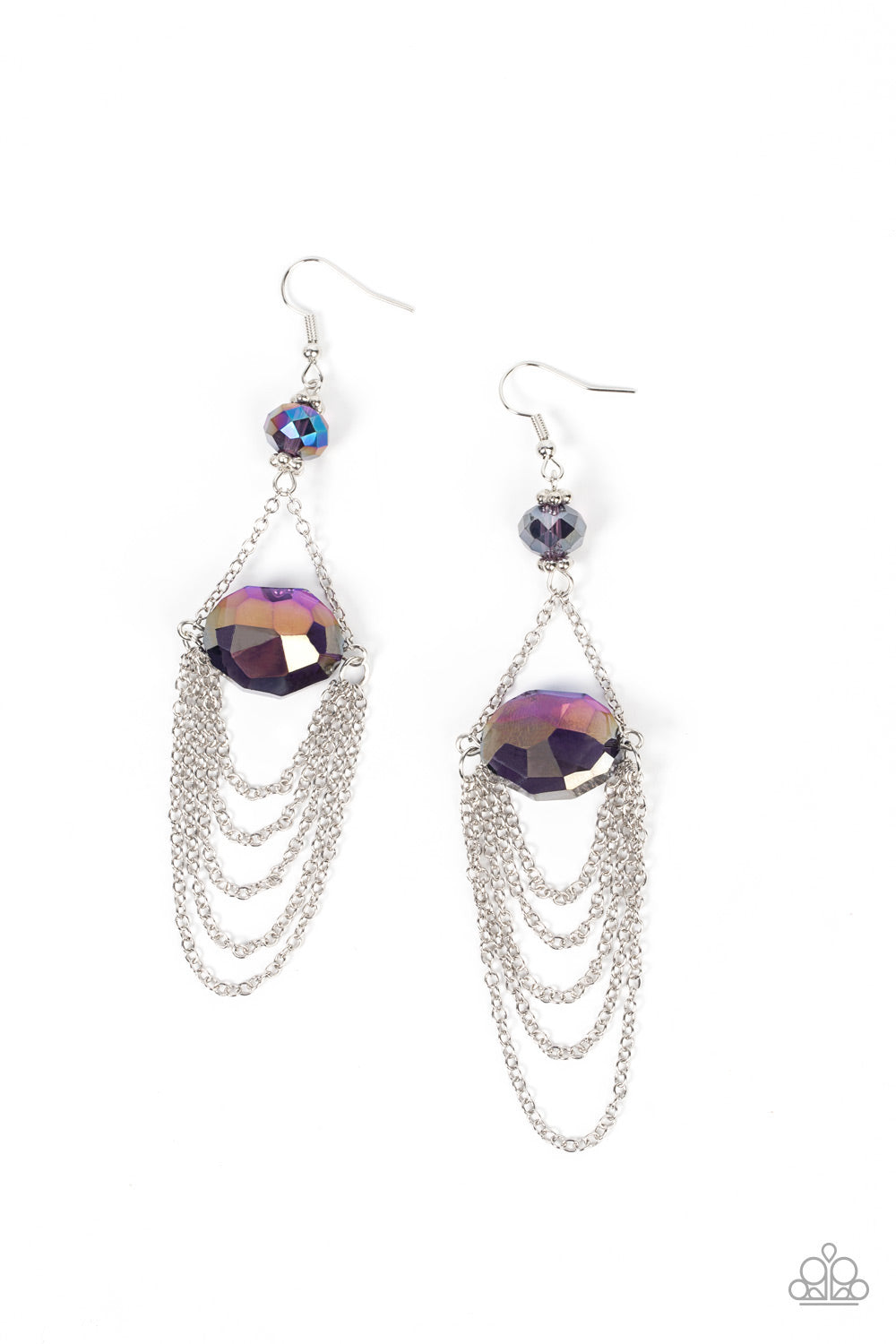 Ethereally Extravagant - Purple earrings