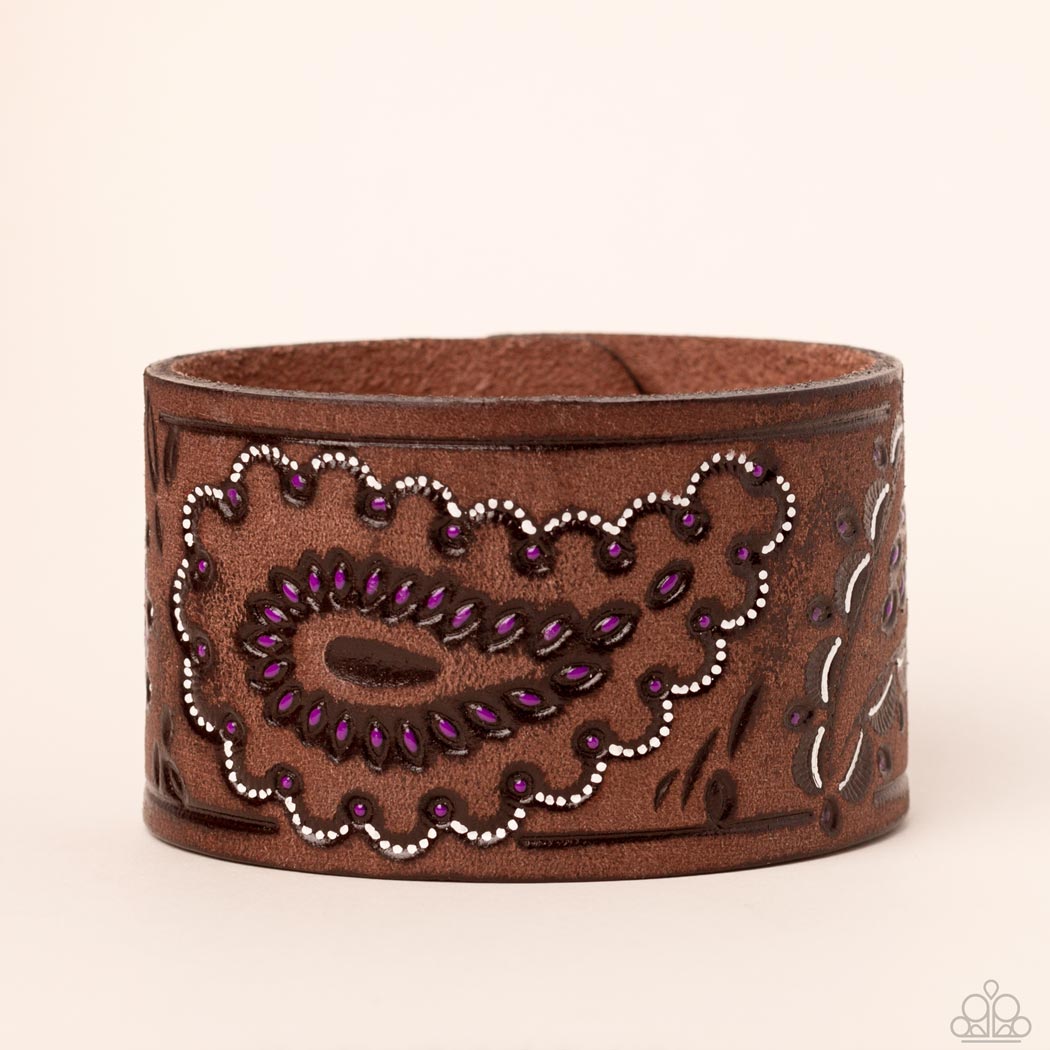 Paisley Pioneer - Purple bracelet