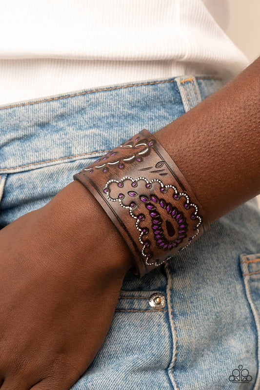 Paisley Pioneer - Purple bracelet