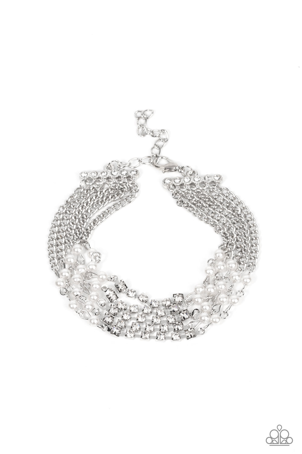 Experienced in Elegance - White bracelet