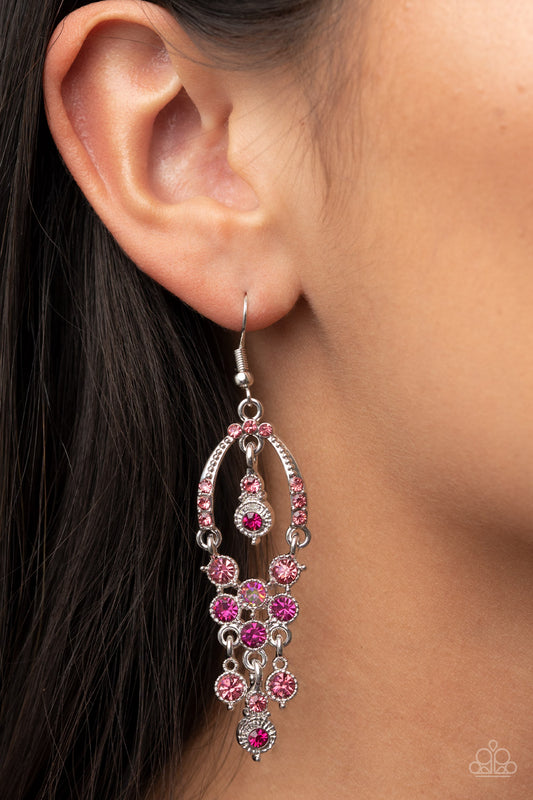 Sophisticated Starlet - Pink earrings