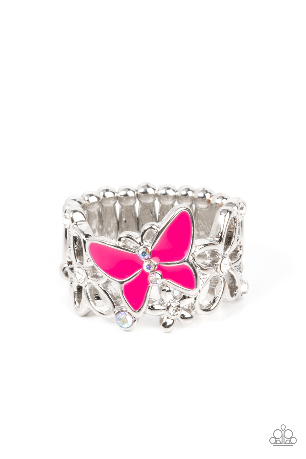 All FLUTTERED Up - Pink ring