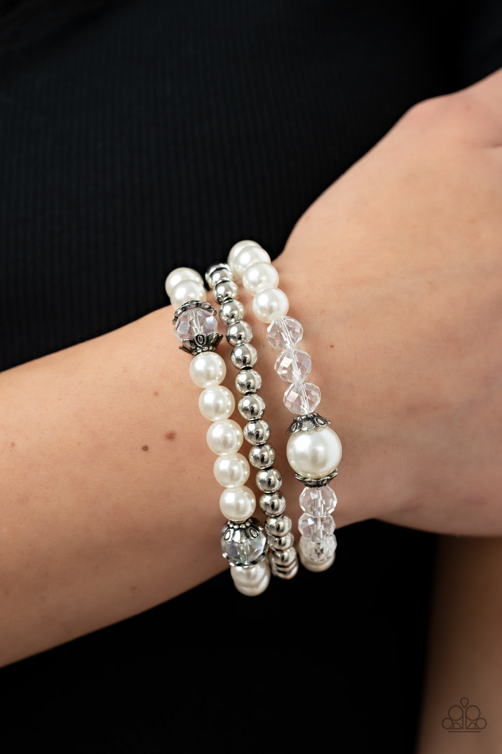 Positively Polished - White bracelet