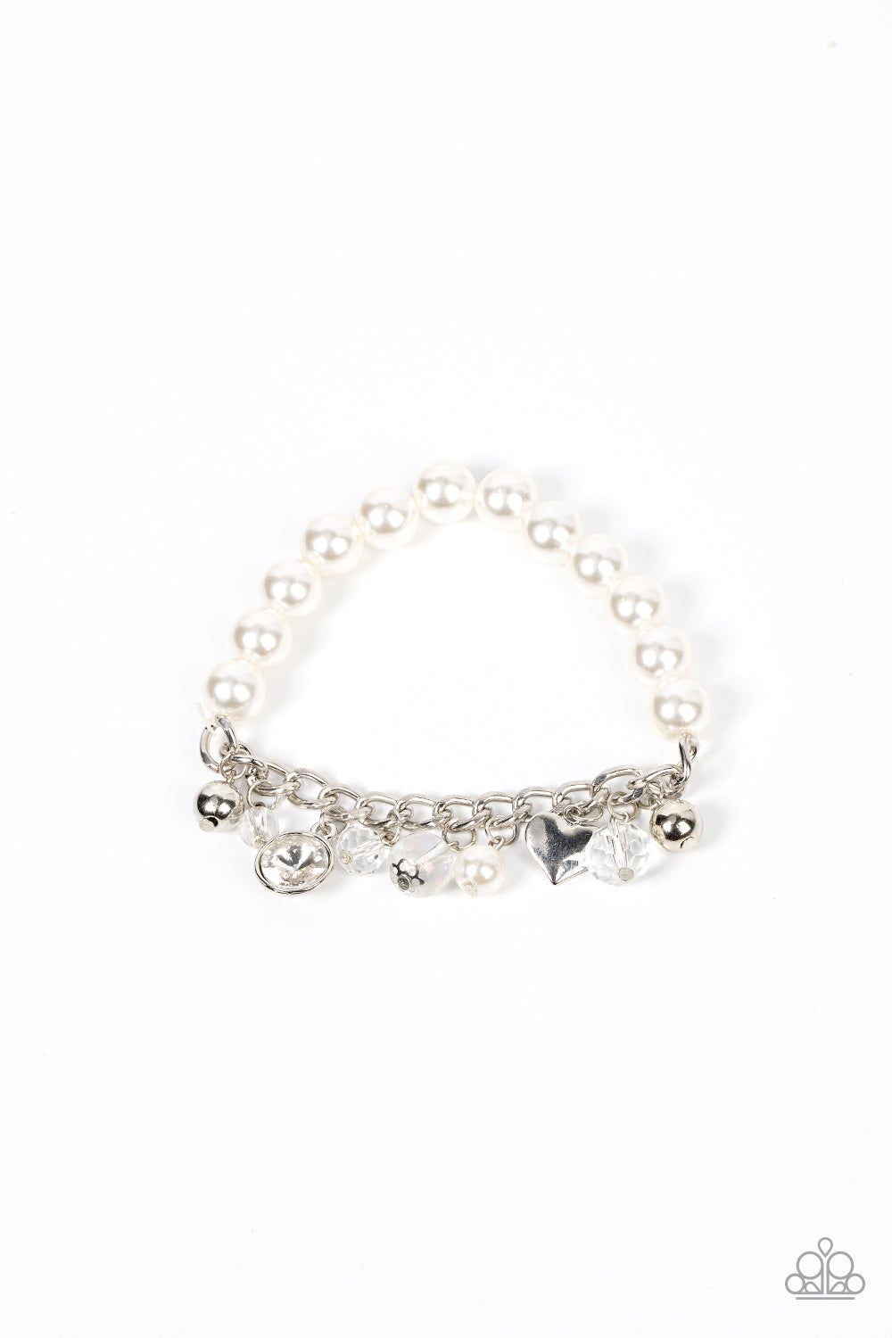 Adorningly Admirable - White bracelet