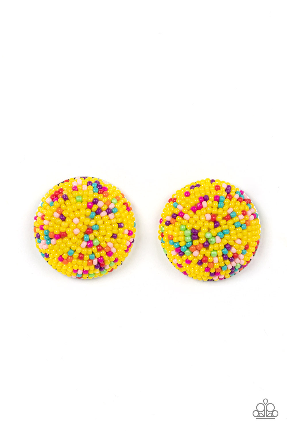 Kaleidoscope Sky - Yellow earrings