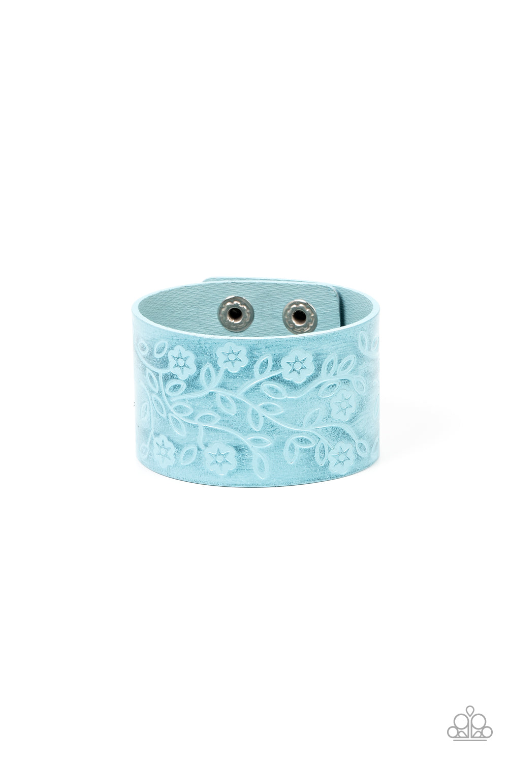 Rosy Wrap Up - Blue bracelet