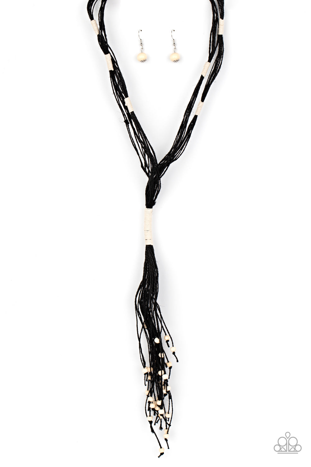 Whimsically Whipped - Black necklace