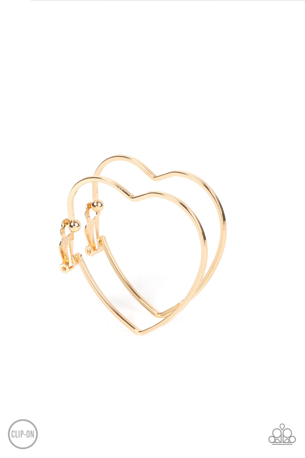 Harmonious Hearts - Gold earrings