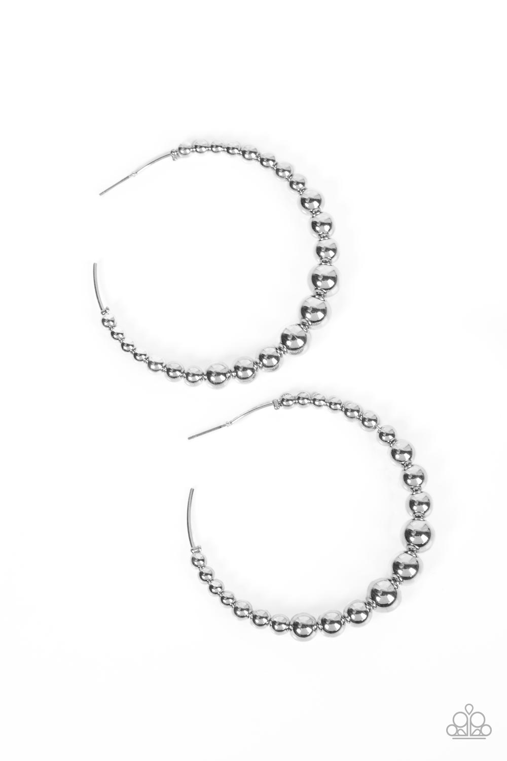 Show Off Your Curves - Silver earrings