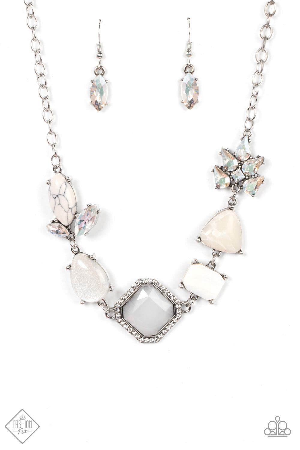 Eco Enchantment - White necklace