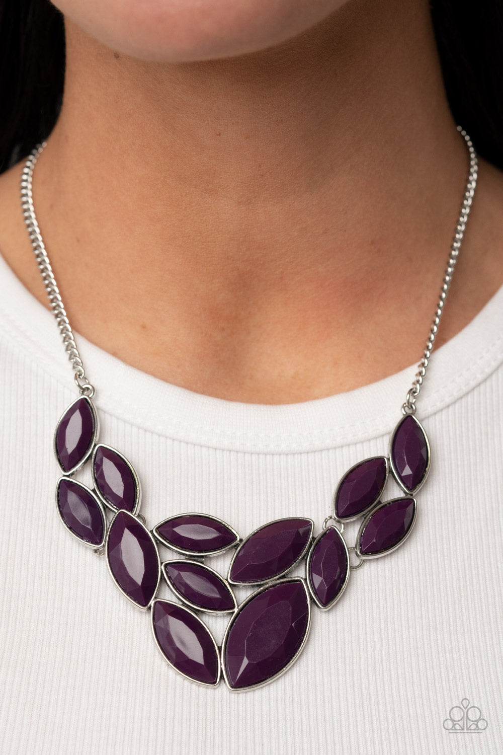 Glitzy Goddess - Purple necklace