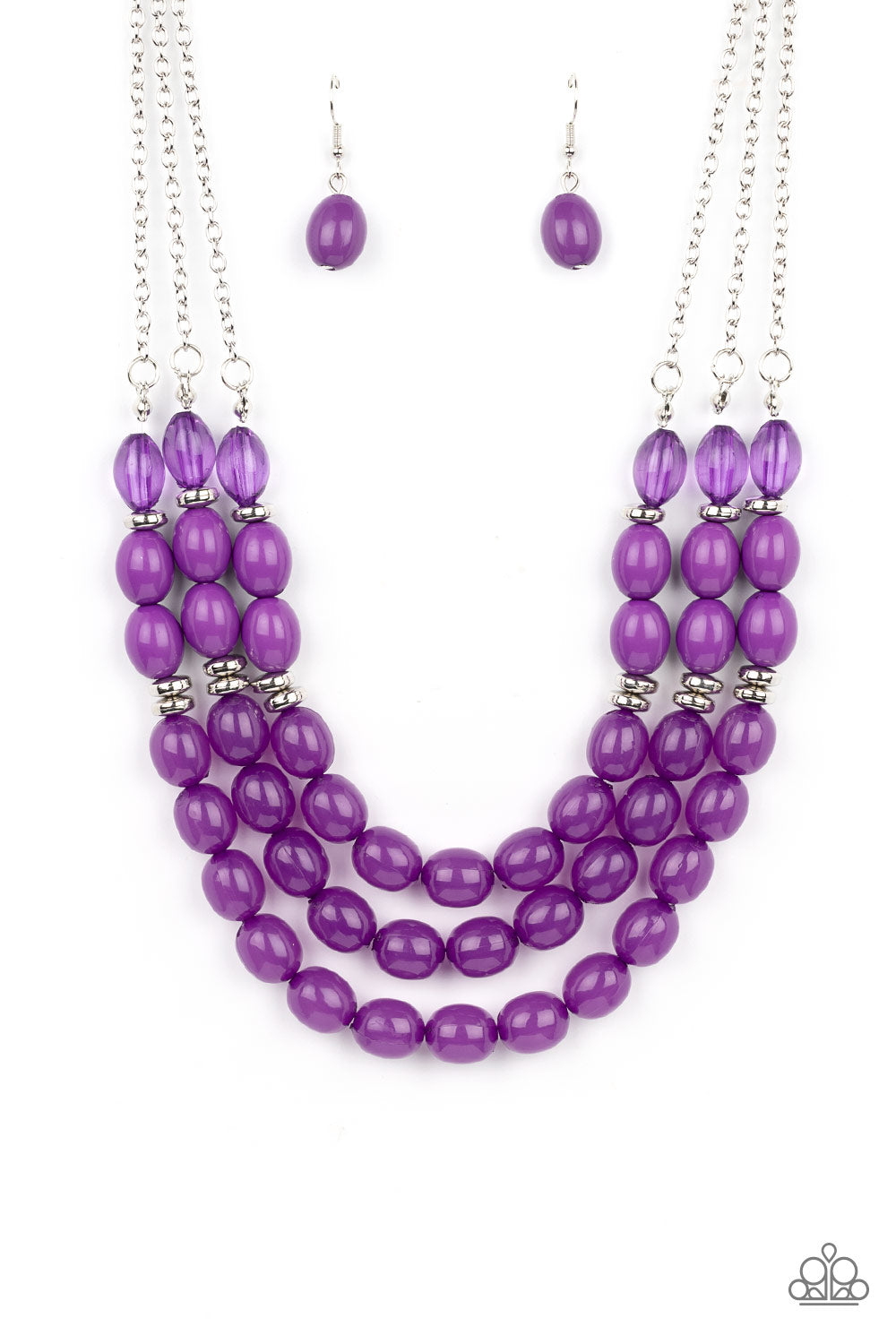 Coastal Cruise - Purple necklace