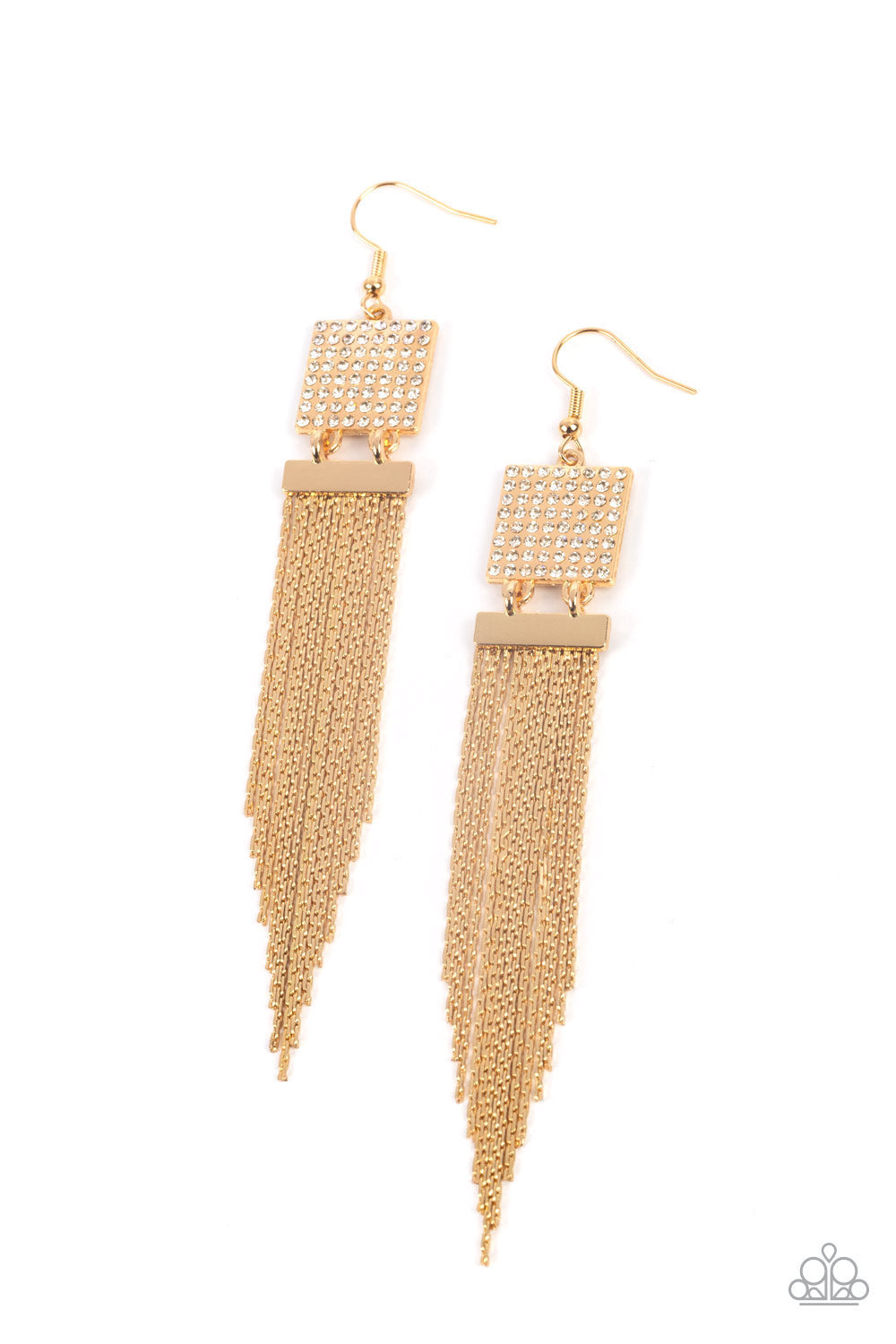 Dramatically Deco - Gold earrings (lOP march 22')