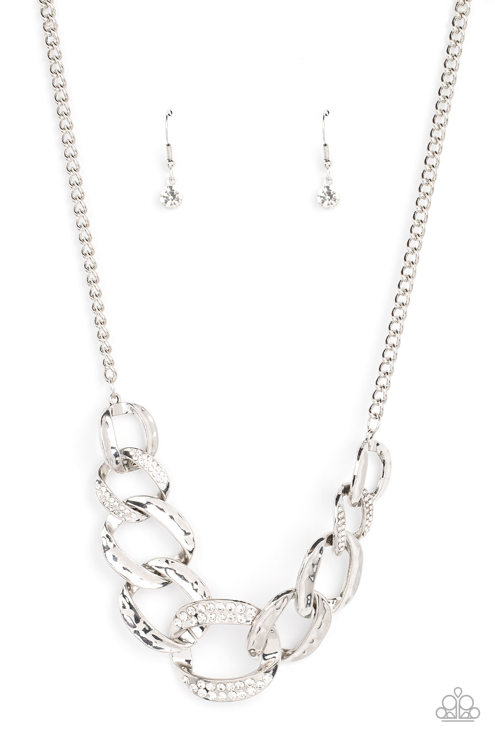 Bombshell Bling - White necklace