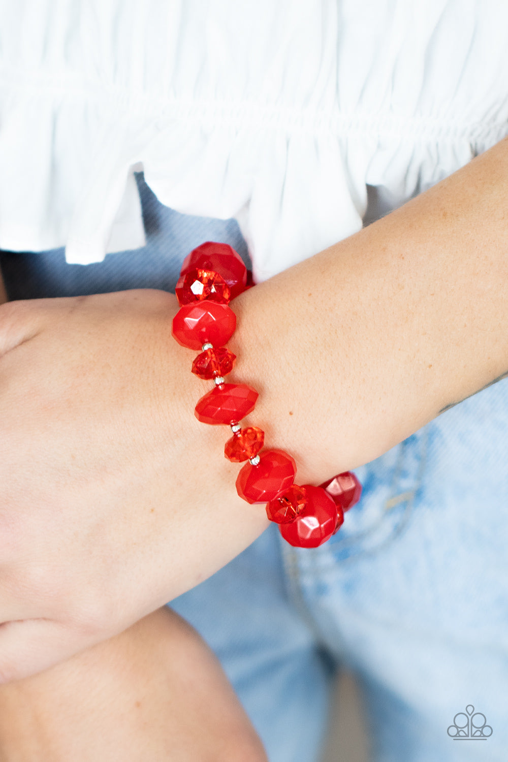 Keep GLOWING Forward - Red bracelet